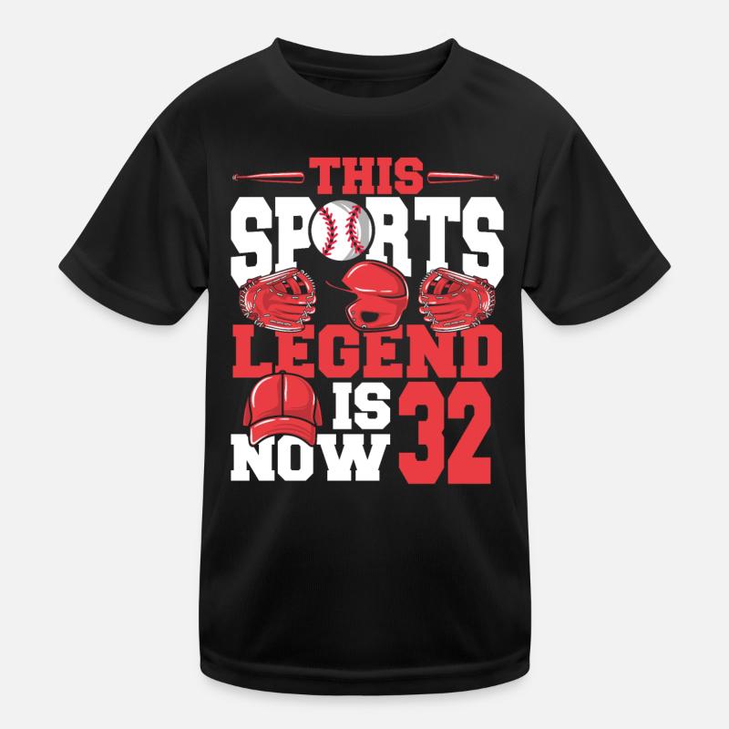 This sports legend is now 32, baseball game Kids Functional T-Shirt