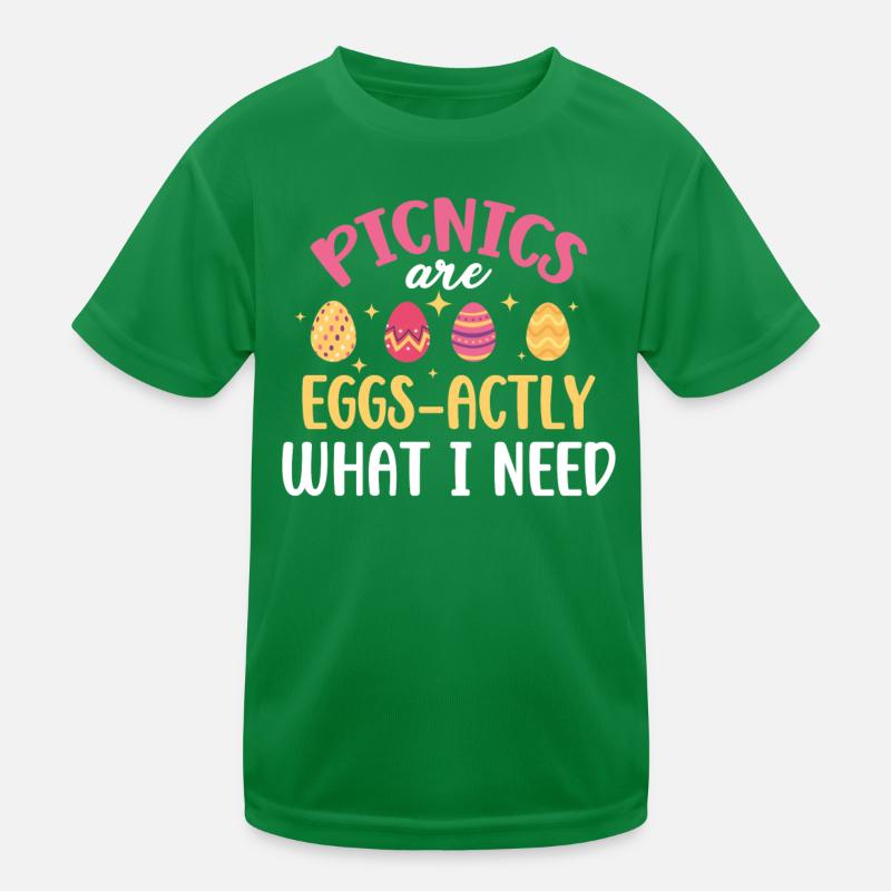 Picnics are eggs - just what I need Kids Functional T-Shirt