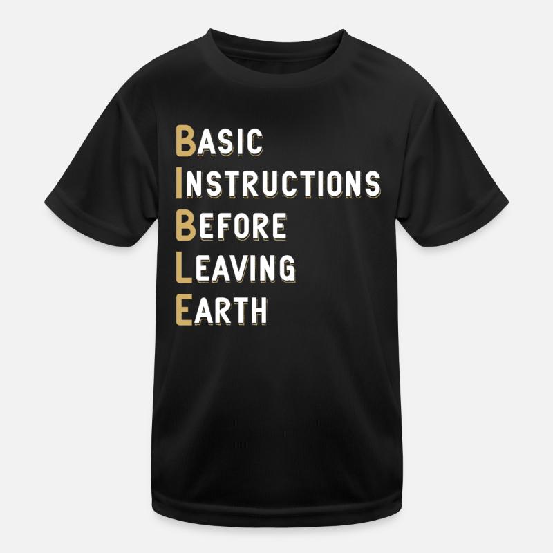 Bible Lesson Basic Instructions Before Kids Functional T-Shirt
