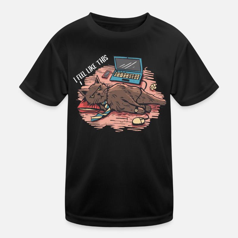 I feel like this stress-conscious, tired, Kids Functional T-Shirt