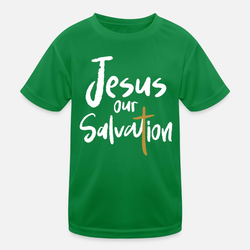 Jésus Notre Rédemption Croix Foi chrétienne T-shirt sport Enfant