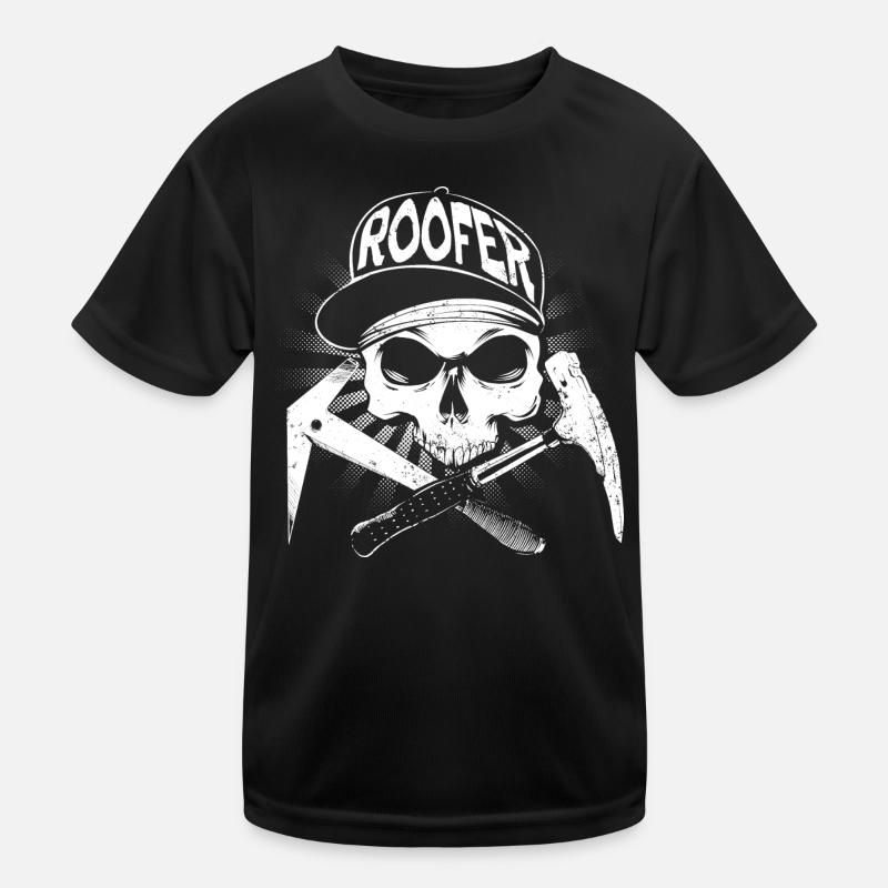 Roofer - Kids Functional T-Shirt - black