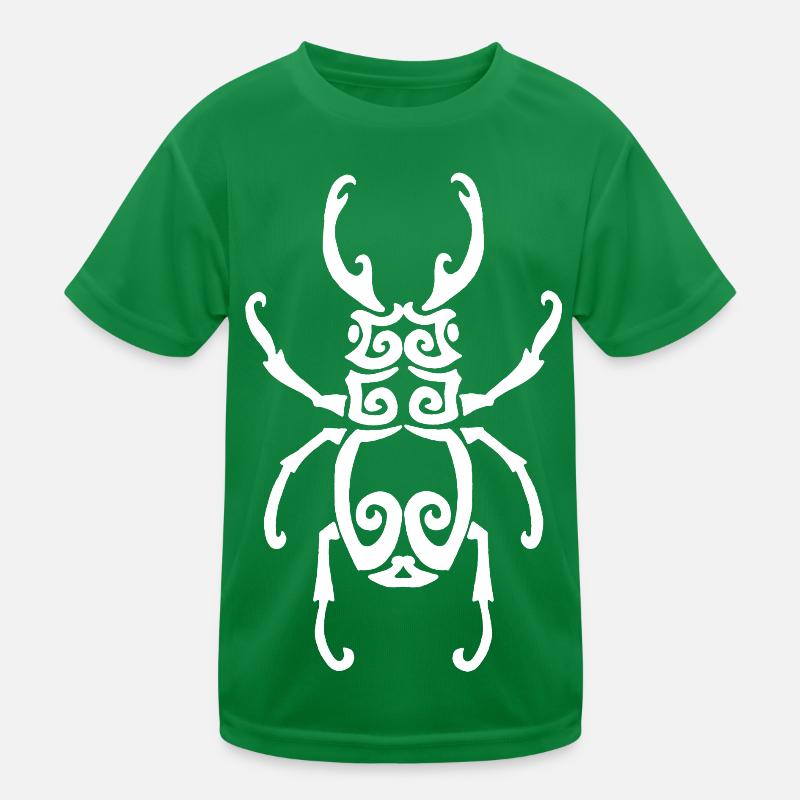 White Insect Kids Functional T-Shirt