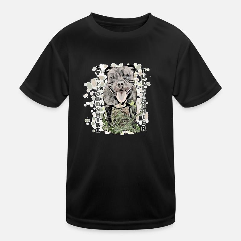 Staffordshire Bull Terrier2 Kids Functional T-Shirt
