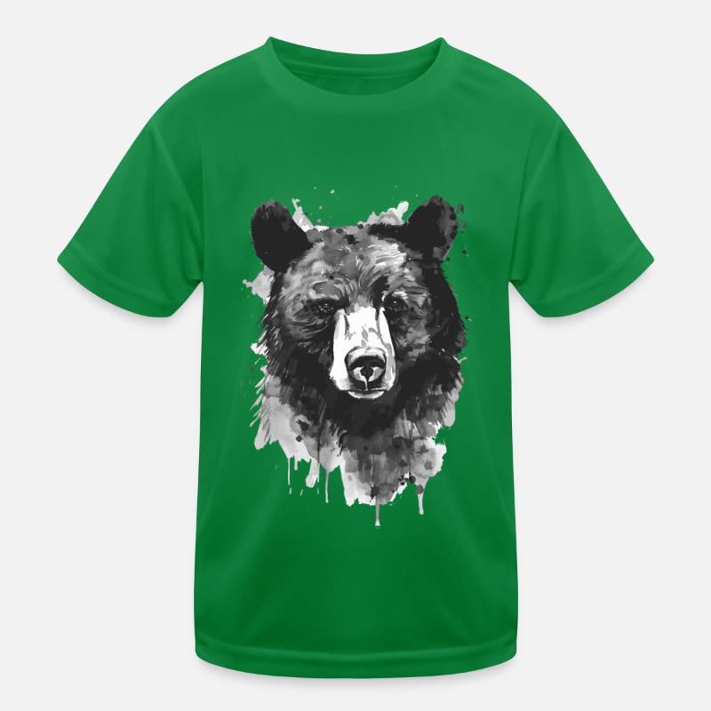 Schwarzbär Kinder Funktions-T-Shirt