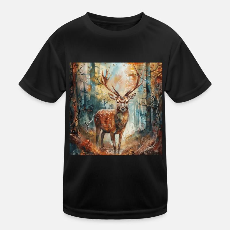 Roe deer Kids Functional T-Shirt