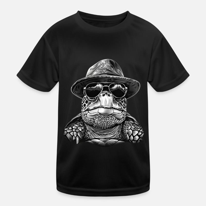 Schildkröte Kinder Funktions-T-Shirt