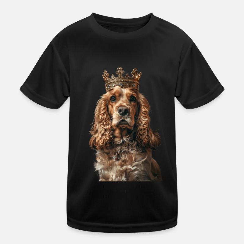 Cocker Spaniel - Kids Functional T-Shirt - black