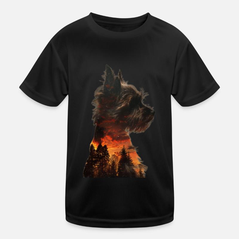 Yorkshire Terrier Kinder Funktions-T-Shirt