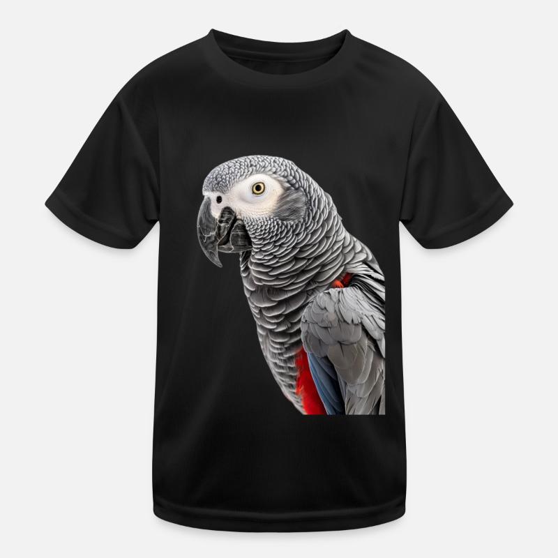 African Grey Kids Functional T-Shirt