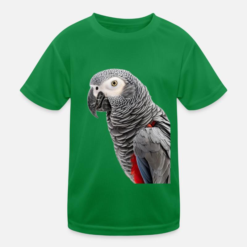 African Grey Kids Functional T-Shirt