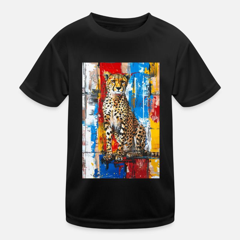 Gepard Kinder Funktions-T-Shirt