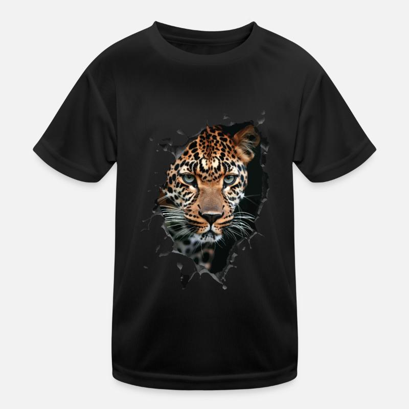 Leopardo Camiseta funcional para niños