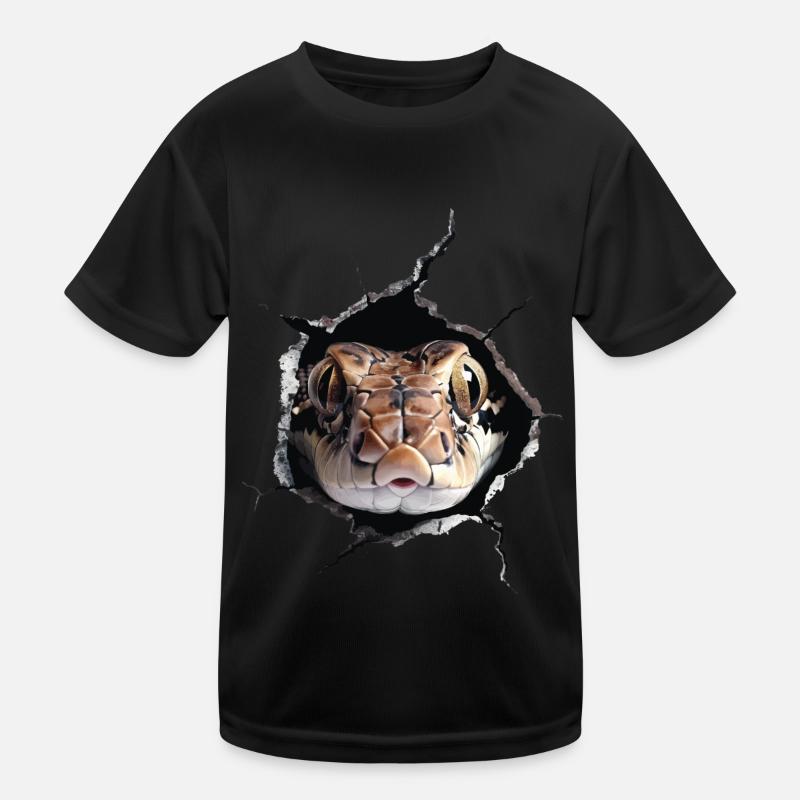 Schlange Kinder Funktions-T-Shirt