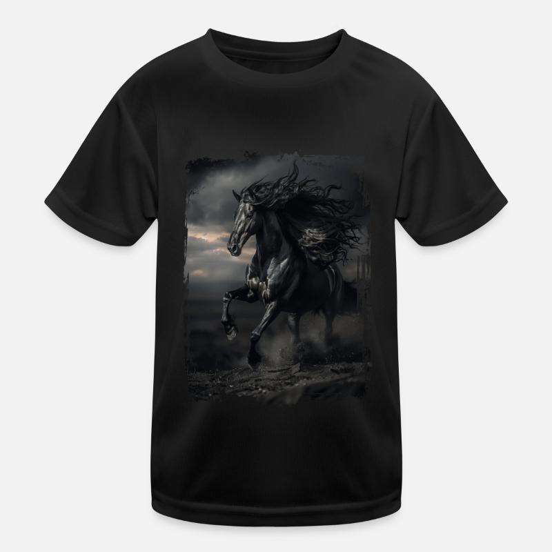 Frisian - Kids Functional T-Shirt - black