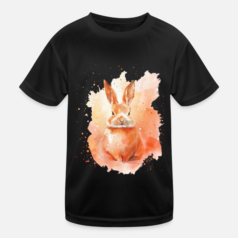 Kaninchen Kinder Funktions-T-Shirt