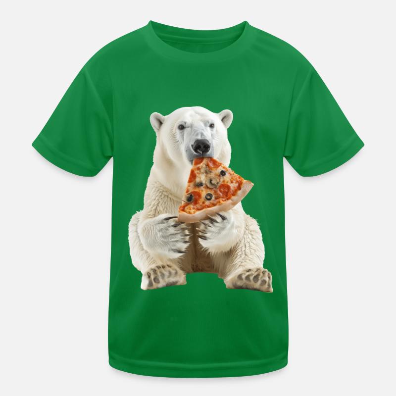 Ours blanc T-shirt sport Enfant