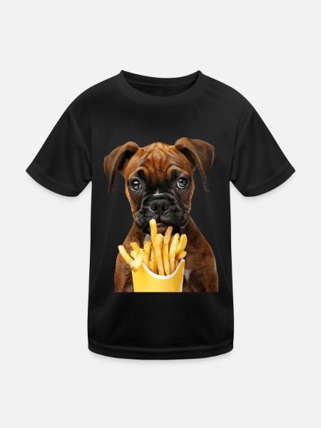 Boxer - Kids Functional T-Shirt - black - Front