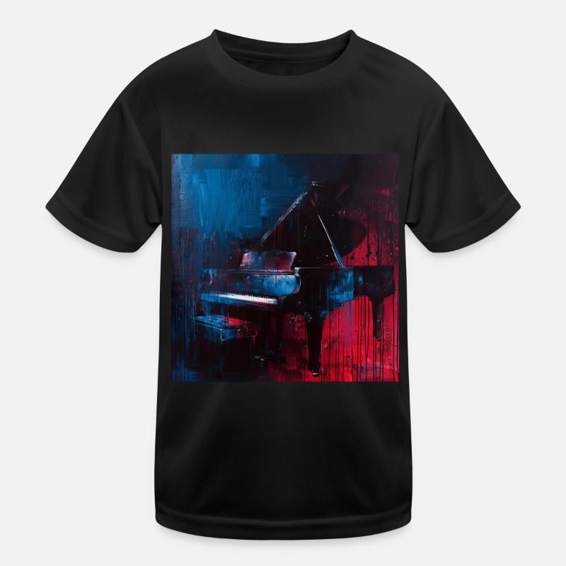 Klavier Kinder Funktions-T-Shirt