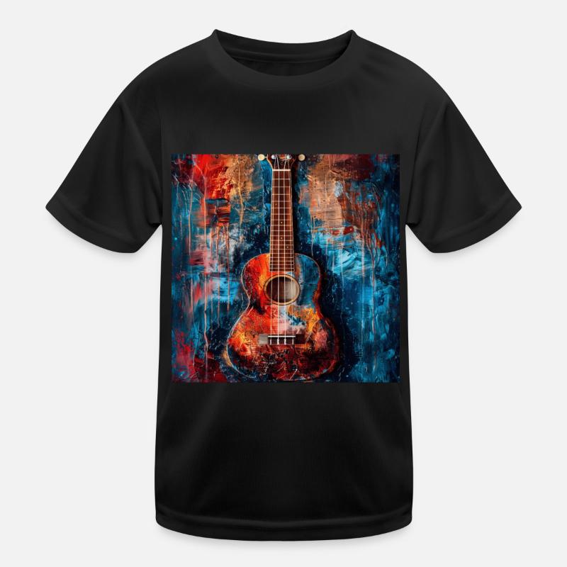 Ukulele Kinder Funktions-T-Shirt