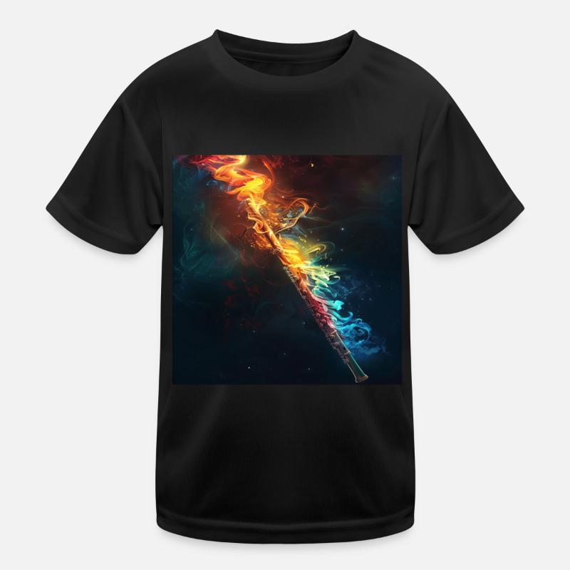 Transverse flute Kids Functional T-Shirt