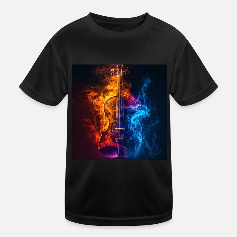 Violine Kinder Funktions-T-Shirt