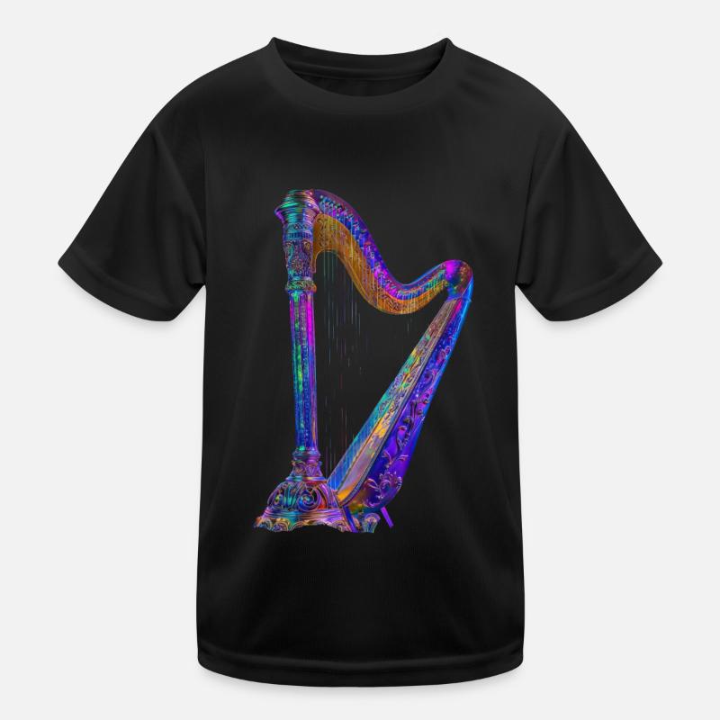 Harfe Kinder Funktions-T-Shirt