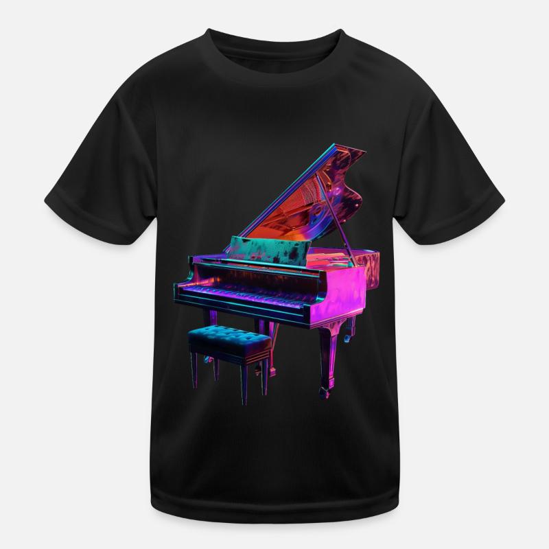 Klavier Kinder Funktions-T-Shirt