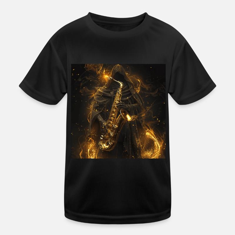 Saxophon Kinder Funktions-T-Shirt