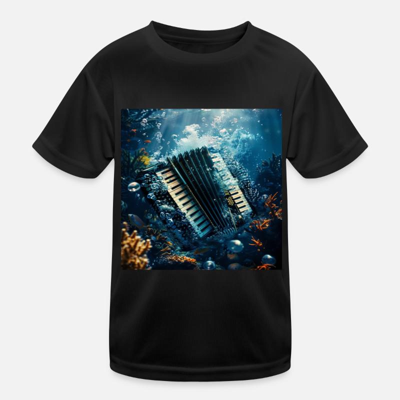 Akkordeon Kinder Funktions-T-Shirt