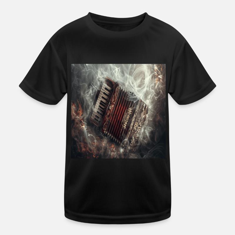 Akkordeon Kinder Funktions-T-Shirt