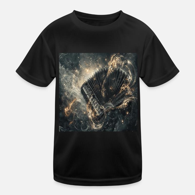Akkordeon Kinder Funktions-T-Shirt