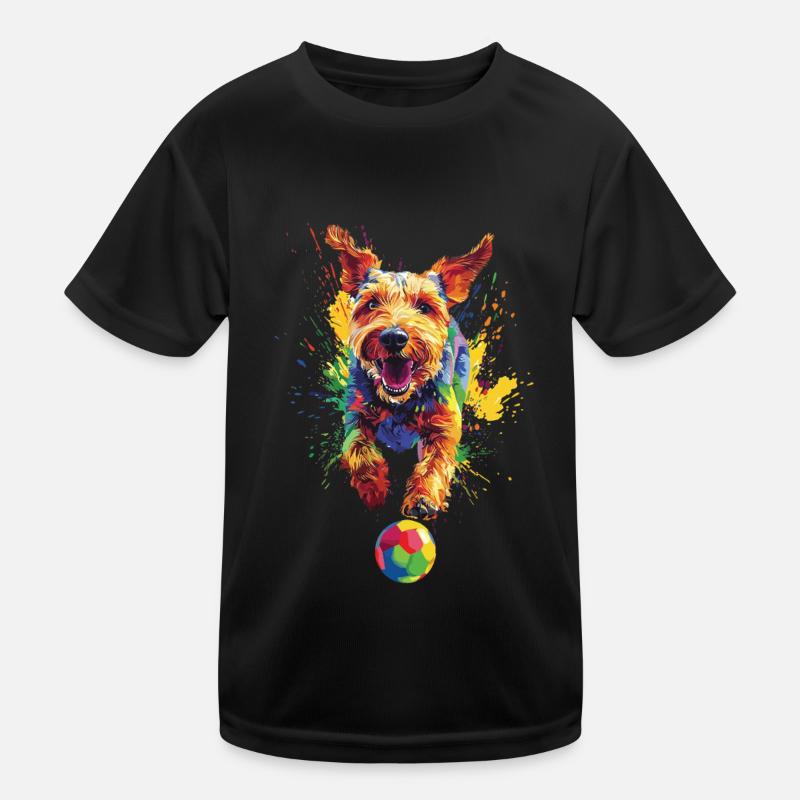 Airedale Terrier Kinder Funktions-T-Shirt