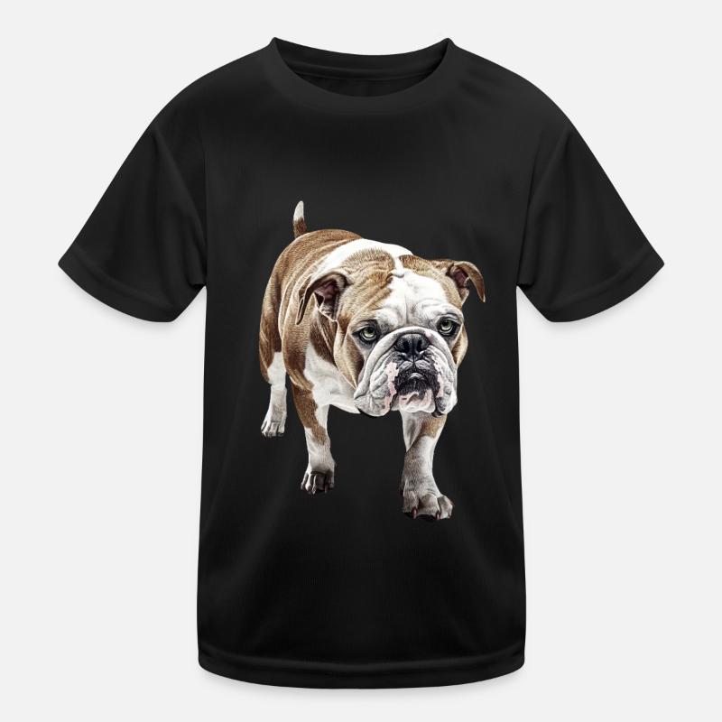 Bulldogge Kinder Funktions-T-Shirt