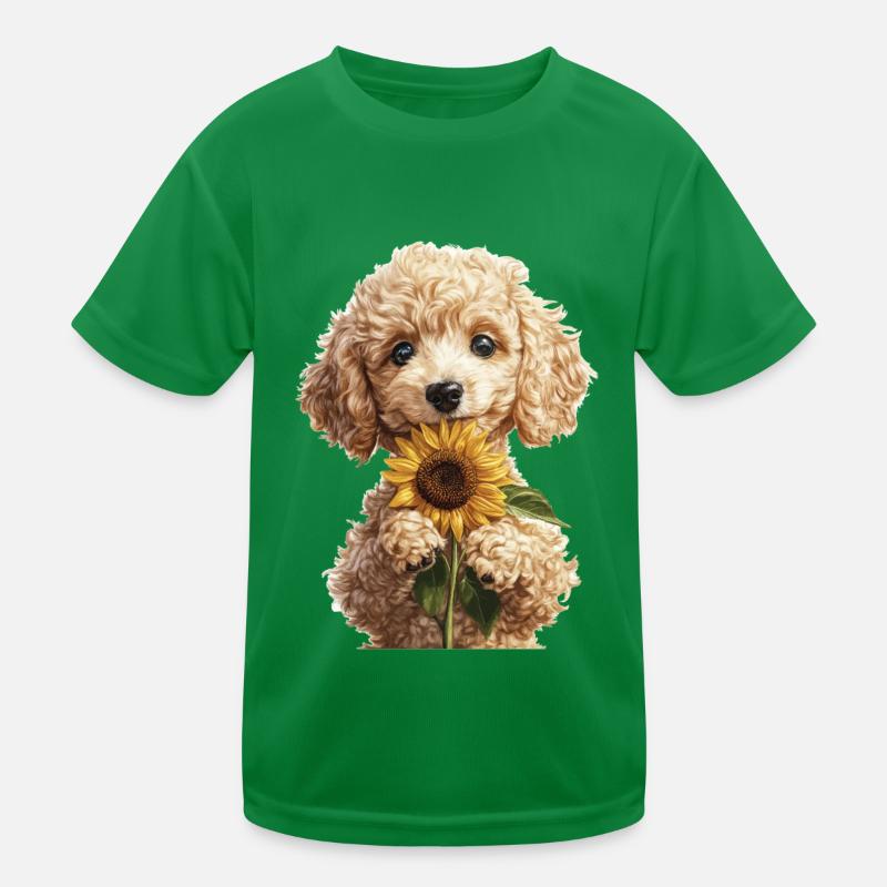 Pudel Kinder Funktions-T-Shirt