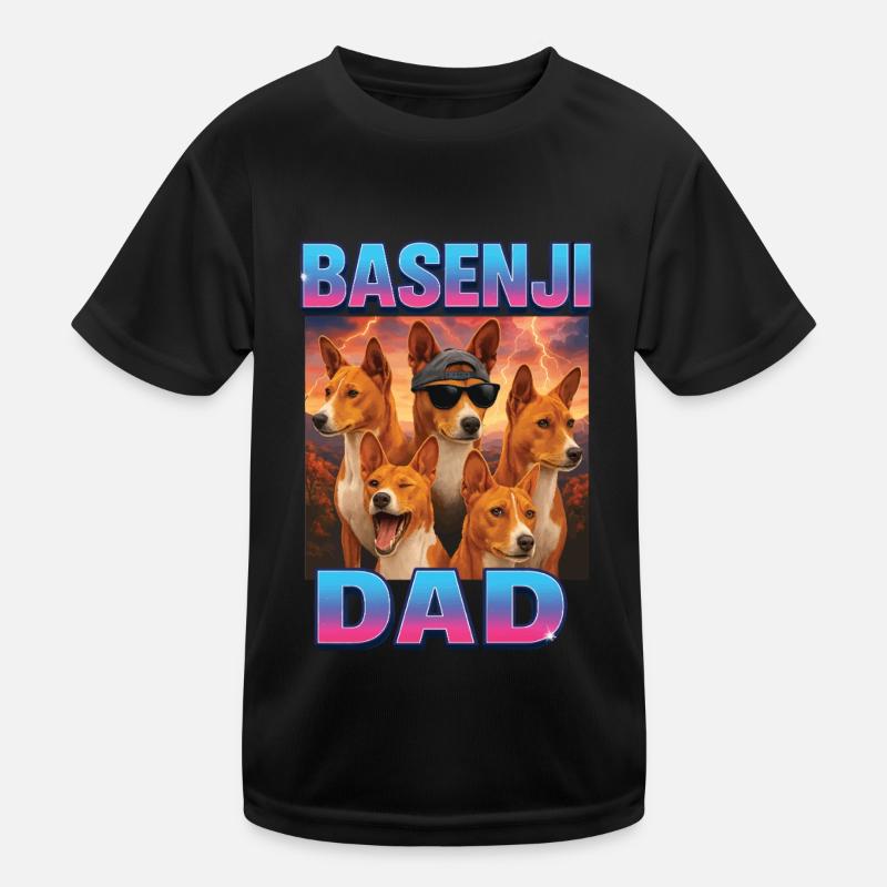 Basenji Kinder Funktions-T-Shirt