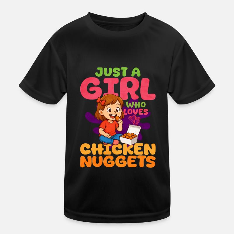 Chicken Nugget Kinder Funktions-T-Shirt