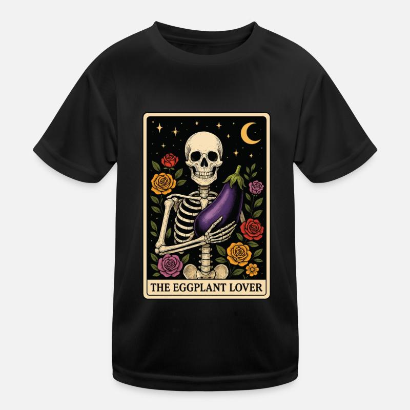 Eggplant Tarot Kids Functional T-Shirt