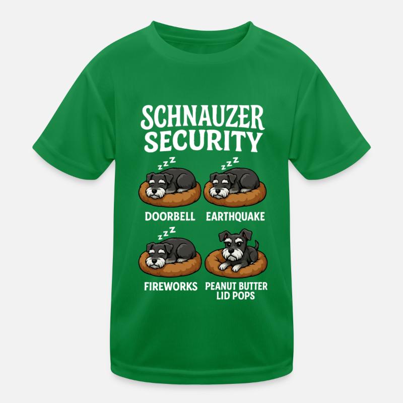 Schnauzer Kinder Funktions-T-Shirt