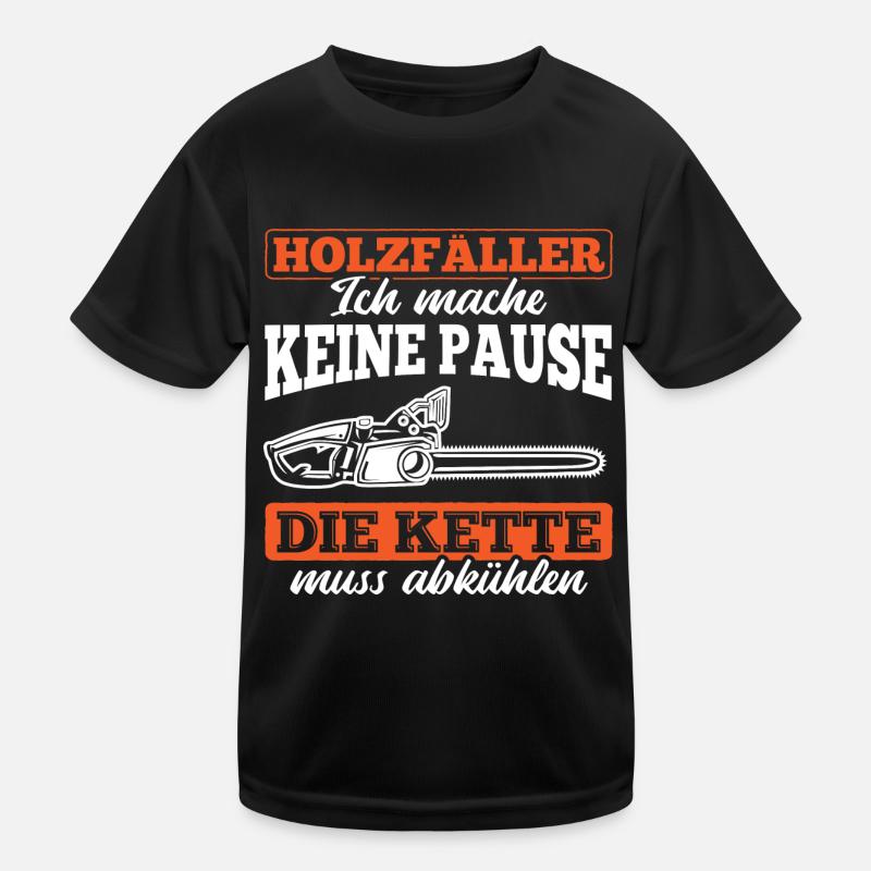Kettensäge Geschenkidee Kinder Funktions-T-Shirt