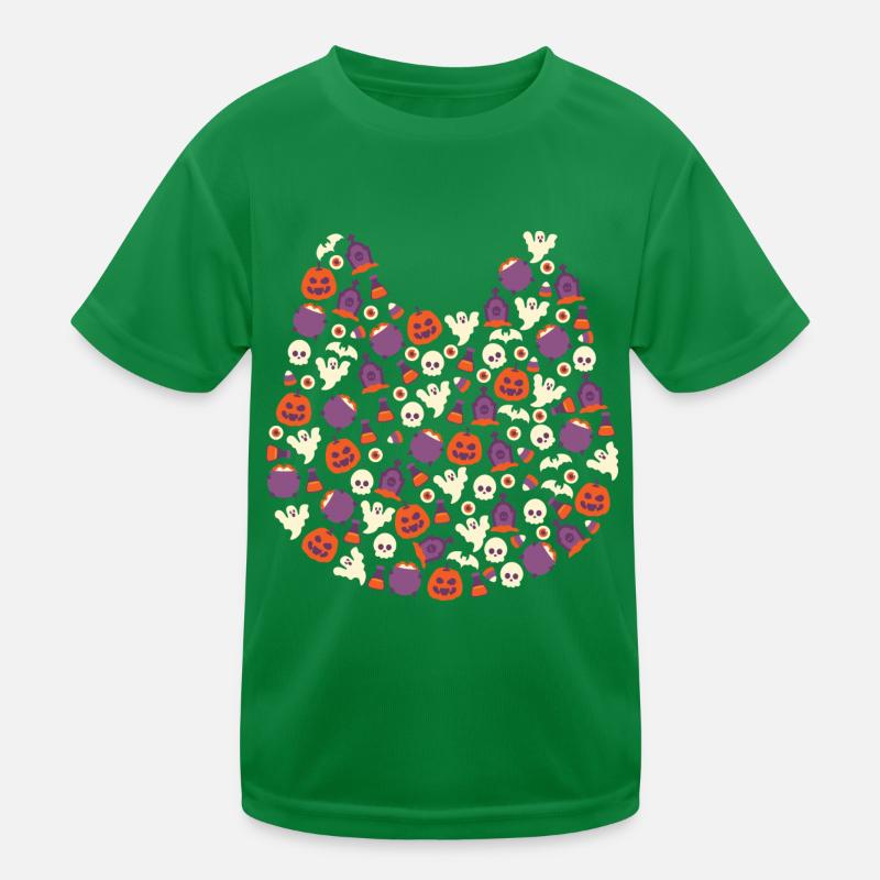 Halloween Pumpkin Witch Kids Functional T-Shirt