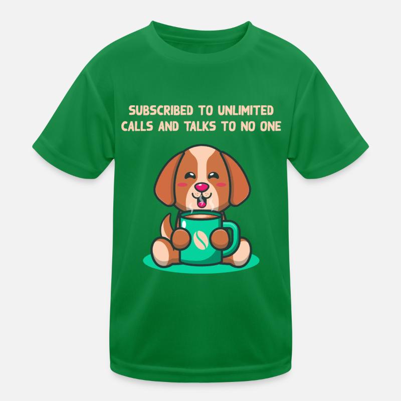 Subscribes and doesn't talk to anyone introverted Kids Functional T-Shirt