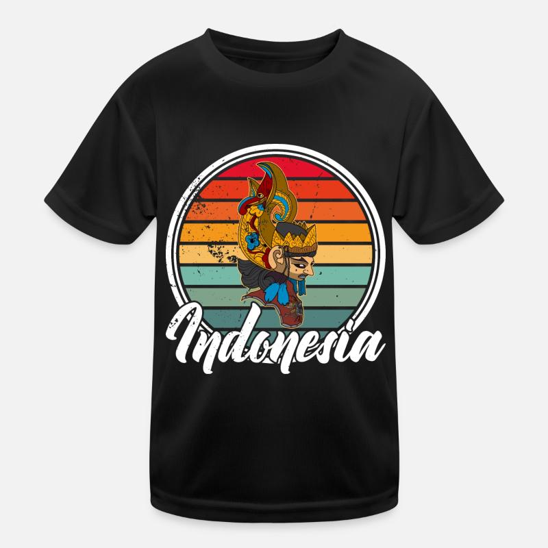 Bali Java Wayang Indonesien Ozeanien Reise Kinder Funktions-T-Shirt