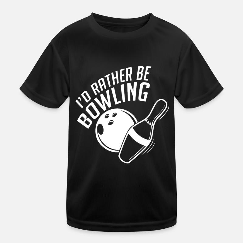 I'd Rather Be Bowling Kids Functional T-Shirt