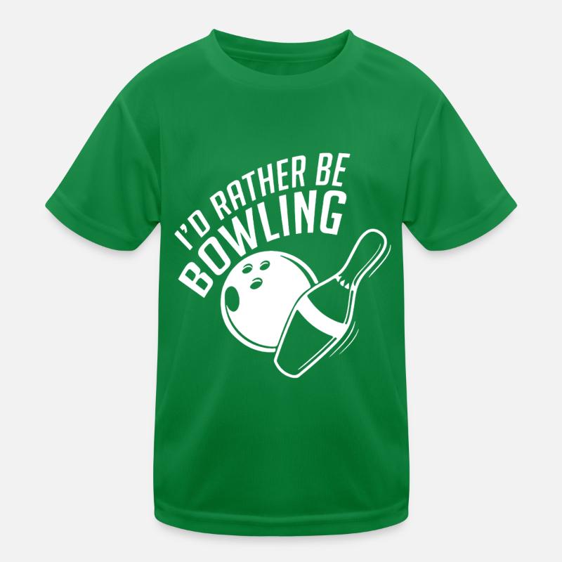 I'd Rather Be Bowling Kids Functional T-Shirt
