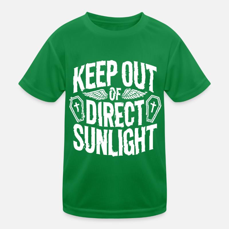 Keep out of direct sunlight! Vampire Goth Emo Kinder Funktions-T-Shirt