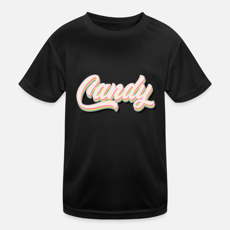 Lettrage de bonbons Rétro T-shirt sport Enfant