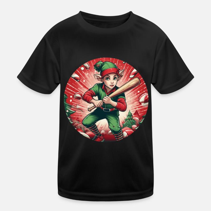 Baseball elfe de Noël T-shirt sport Enfant