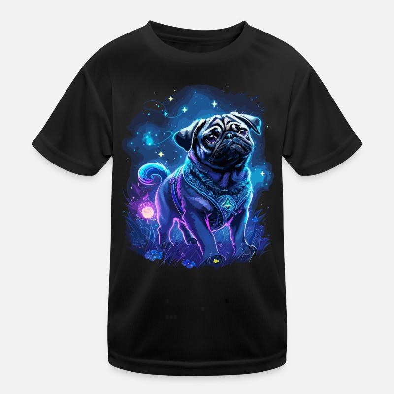 Magical Pug Night Kids Functional T-Shirt