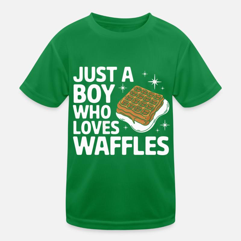 Waffles Breakfast Sweets Kids Functional T-Shirt
